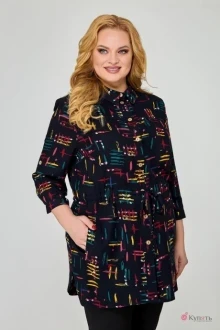 Блузка Emilia 399/20 черный принт