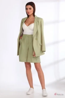 Брючный костюм Angelina&Сompany 535 охра двойка