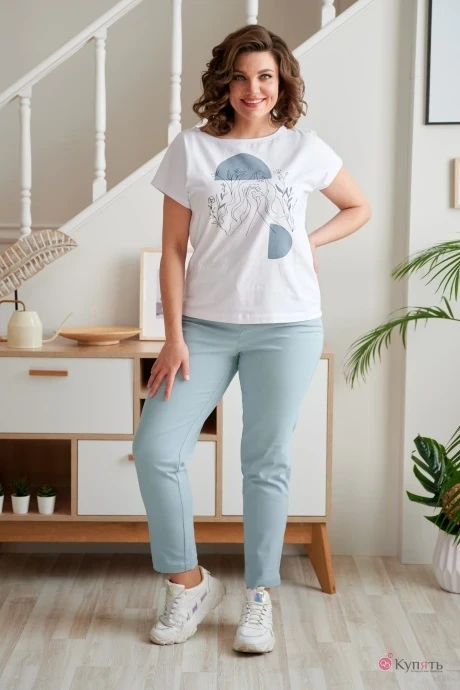 Брюки Rumoda 2023/2 серо-голубой #1