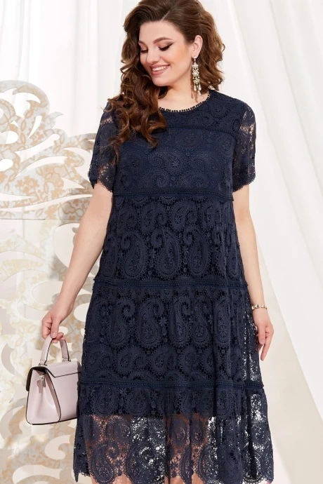 Платье Vittoria Queen 13963-1 темно-синий #1
