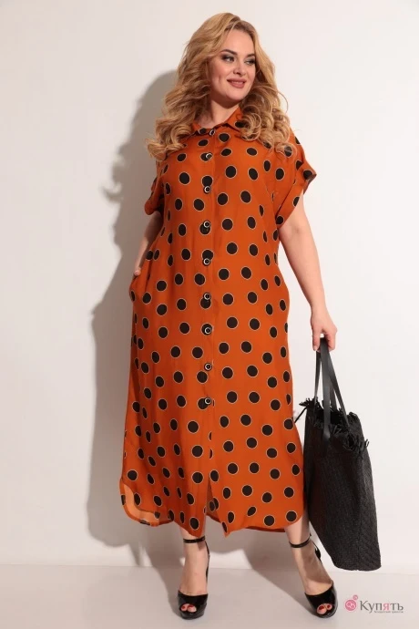 Платье *Распродажа Michel Chic 993 терракотовый #1
