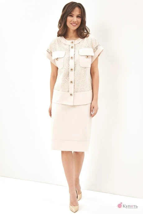 Юбочный костюм *Распродажа Магия Моды 1920 ваниль #1