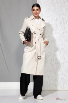 Плащ Beautiful&Free 4056 молочный