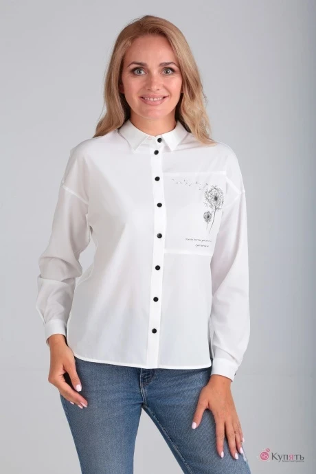 Рубашка MODEMA 479/1 шампань с аппликацией «одуванчик» #1