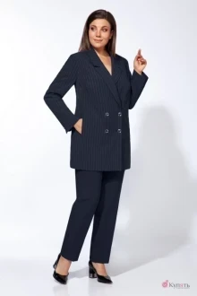 Брючный костюм Ольга Стиль С717 графит