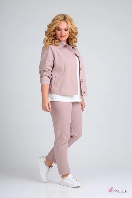 Брючный костюм Diamant 1716 пудра #1