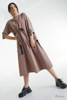 Платье MALI 421-057 кофе