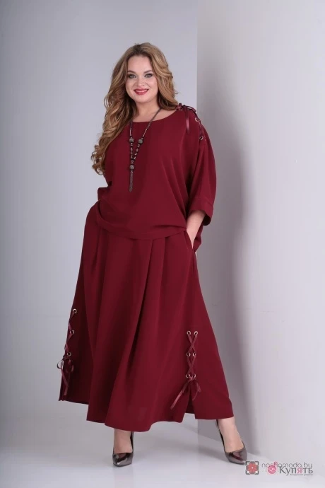 Юбочный костюм Angelina&Сompany 332/1 бордовый 64-68 #1