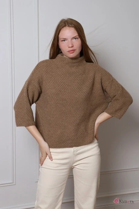 Джемпер (кофта) Romgil ТЗ542 светло-коричневый #1