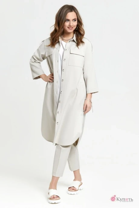 Брючный костюм *Распродажа TEZA 2393 светло-бежевый #1