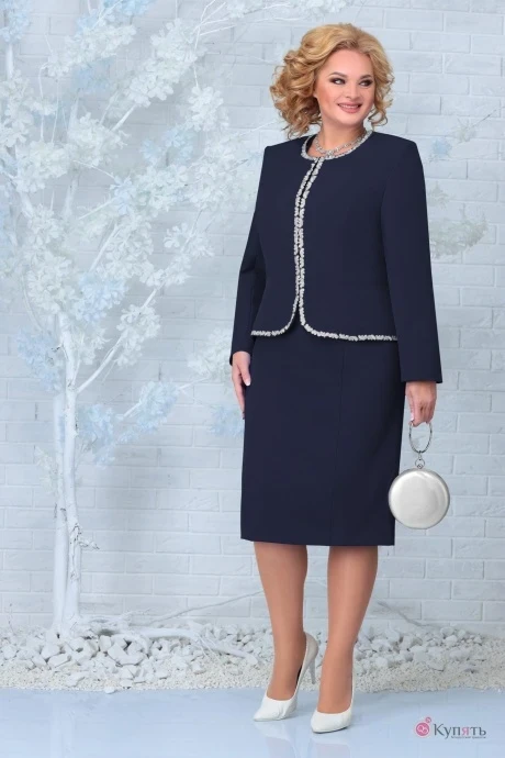 Костюм с платьем Нинель Шик 2302 #1