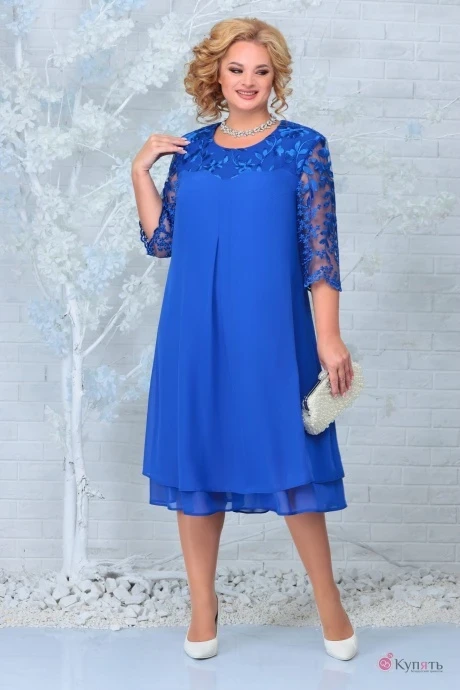Платье Нинель Шик 2303 василек #1