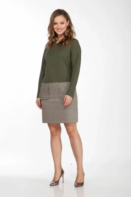 Платье Lady Style Classic 1529 Хаки #1