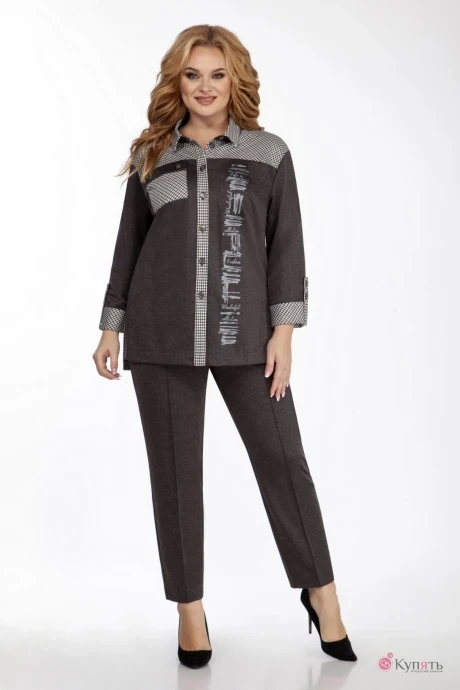 Брючный костюм ЛаКона 1393 горький шоколад #1