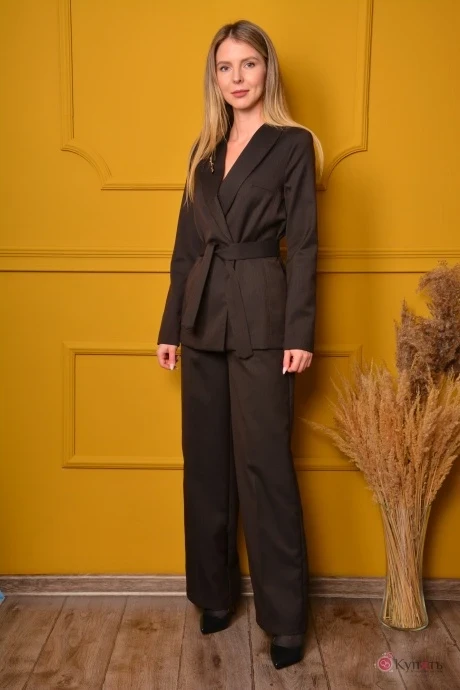 Брючный костюм LM 2277 Горький шоколад #1