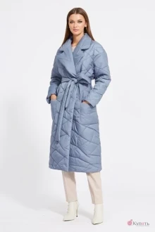 Пальто EOLA 2077 серо-голубой