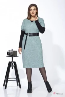 Юбочный костюм Карина Делюкс 9934 green