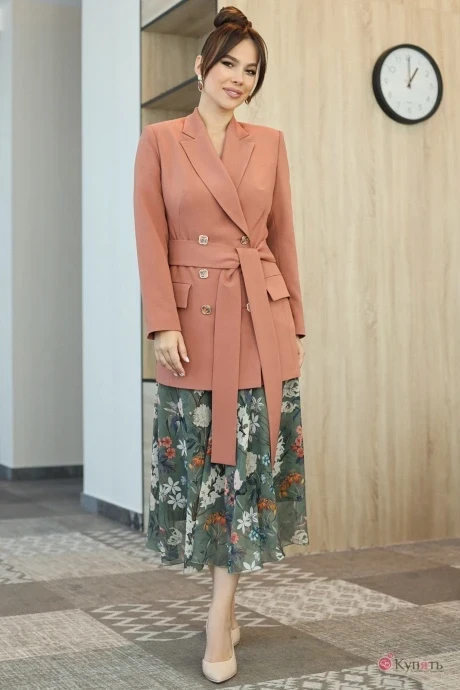 Юбочный костюм Мода-Юрс 2651 пудра #1