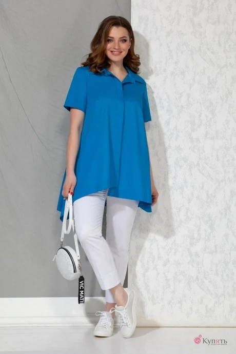 Брючный костюм *Распродажа Beautiful&Free 3040 голубой #1