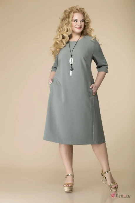 Платье *Распродажа Romanovich Style 1-2105 хаки #1