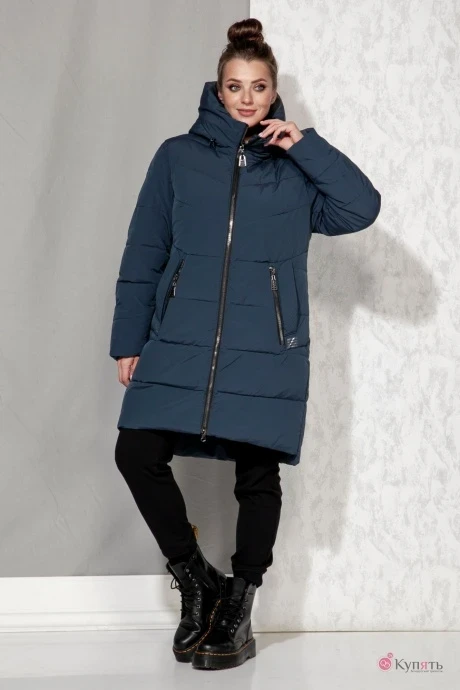 Пальто Beautiful&Free 4064 бирюза #1