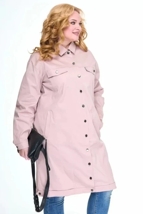 Джинсовый плащ Anelli 1113 Бледно-розовый #1