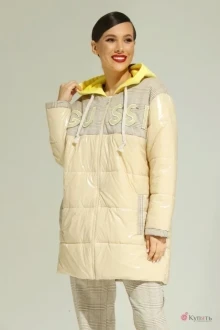 Куртка Магия Моды 2013 светлый беж+клетка