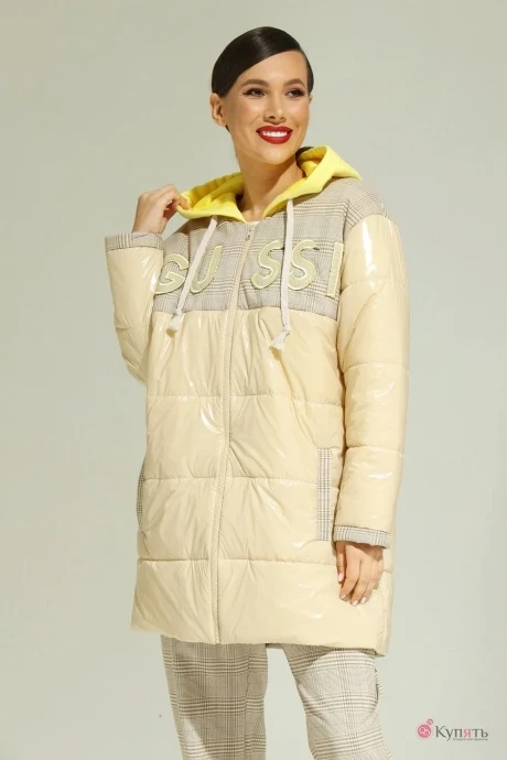 Куртка Магия Моды 2013 светлый беж+клетка #1