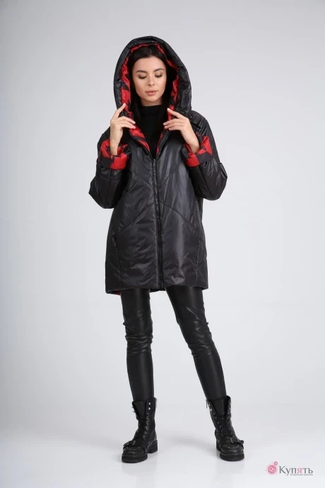 Куртка Diamant 1564 черно-красная #1