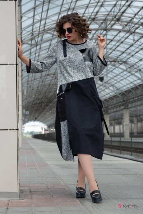 Платье Avanti 1111 черный/серый #1