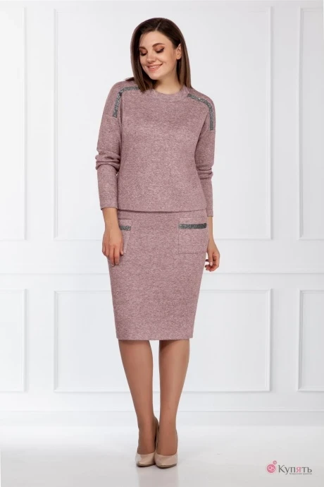 Юбочный костюм Bagira 732 розовый #1