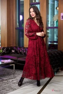 Платье Anastasia 713 темно-красный