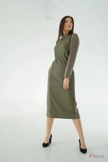 Платье MALI 421-104 олива #1