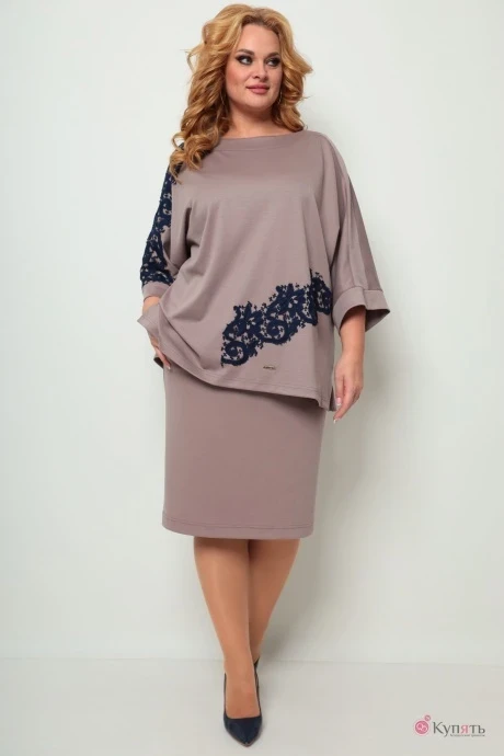 Юбочный костюм *Распродажа Michel Chic 1212 бежевый #1