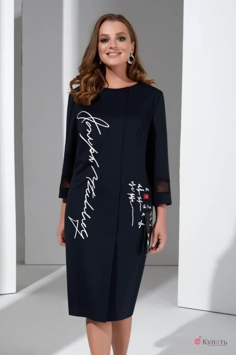 Платье Lissana 4405 темно-синий #1