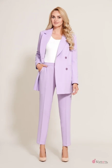 Брючный костюм *Распродажа Мублиз 570 лаванда ДЕФЕКТ #1