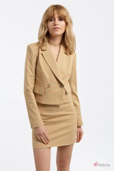 Юбочный костюм УТИЛЬ PiRS 3125 оранжевая клетка #1