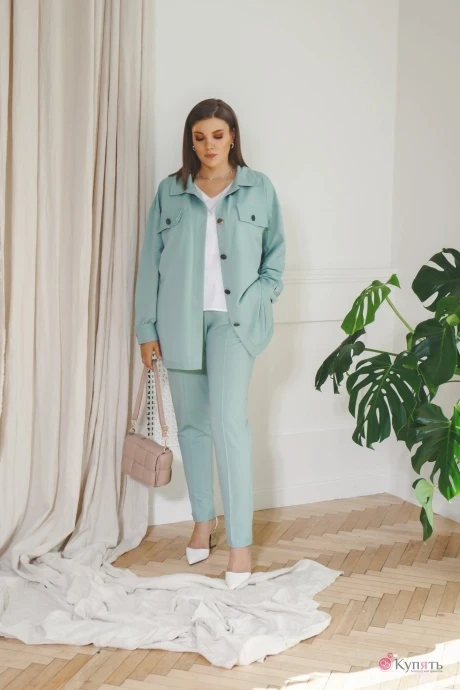 Брюки BegiModa 6005 шалфей #1