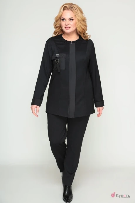Брючный костюм Algranda 3820-1 чёрный #1