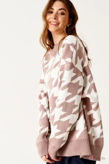 Джемпер (кофта) ELLETTO 3499 бежево-белый