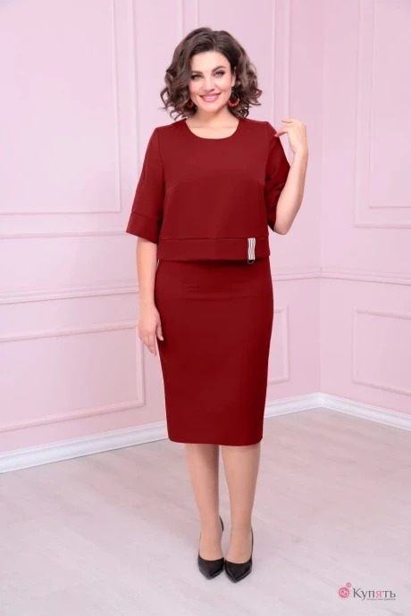 Платье SolomeaLux 870/2 бордо #1