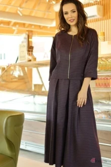 Брючный костюм *Распродажа Anastasia 674 ежевика