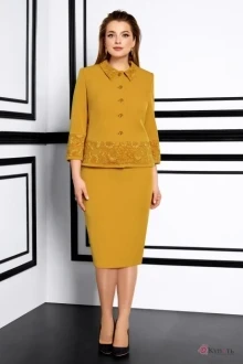 Юбочный костюм Lissana 3951 Горчично-Медовый