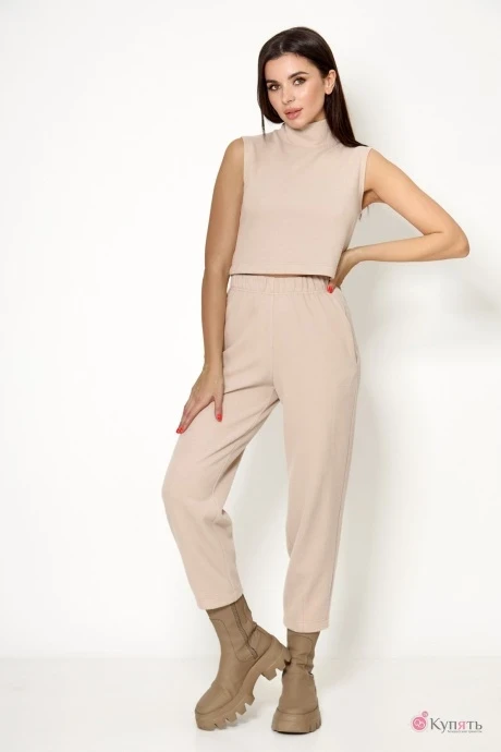 Брючный костюм Кокетка и К 905 капучино тройка #1