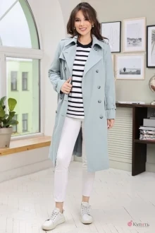 Плащ Мода-Юрс 2661 пыльный голубой