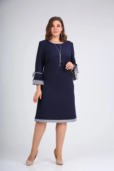 Деловое платье Moda-Versal П-2232 темно-синий #1