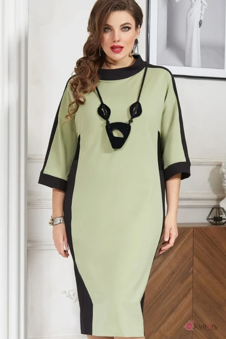 Платье Vittoria Queen 14113/3 олива/черный #1