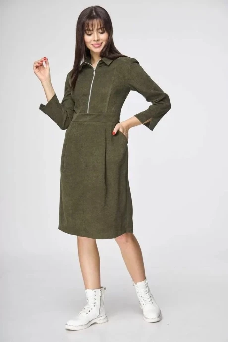 Платье Anelli 1160 зеленые тона #1