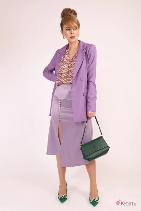Юбочный костюм LM АТ1670 лавандовый/фиалковый #1
