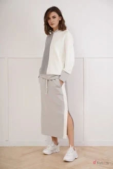 Юбочный костюм Fantazia Mod 4158/4156н серый